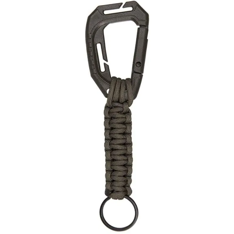 Solange Der Vorrat Reicht Schlüsselanhänger Paracord mit Karabiner Molle oliv