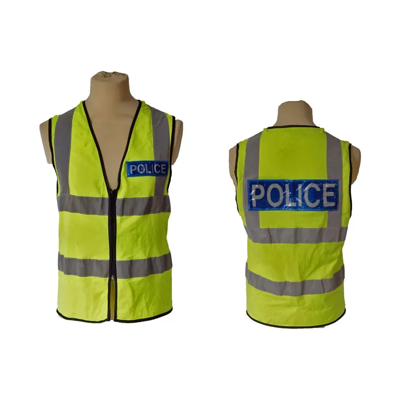 Neue Ware Police Warnweste gelb gebraucht Restposten