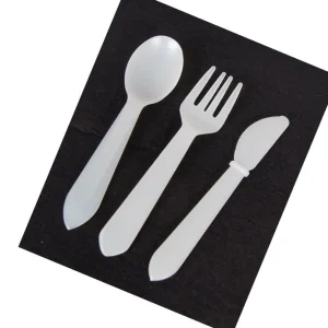 10 Stück US MRE Essbesteck Kunstsstoff weiß neuwertig 0,59€/Stück Kracherpreis