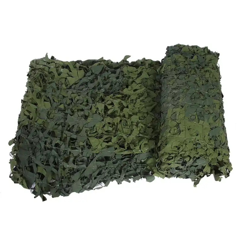 Sonderaktion **5 x 5 m Schwedisches Tarnnetz Kunststoff oliv gebr. 25,0m² = 5,20 €/m²