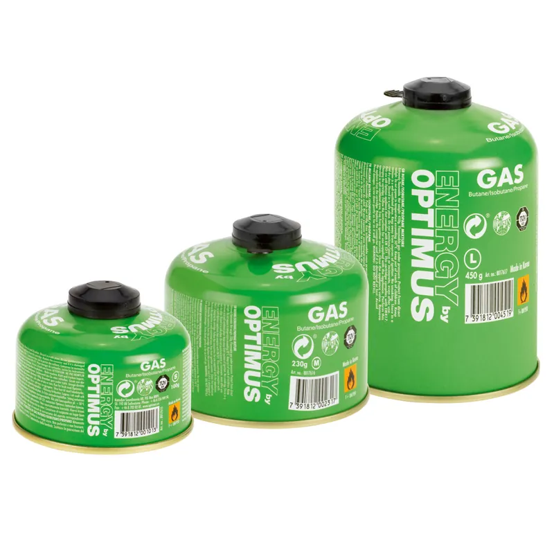 Sichere Zahlung Optimus Gaskartusche mit 100 g, 230 g oder 450 g (Ventilkartusche)