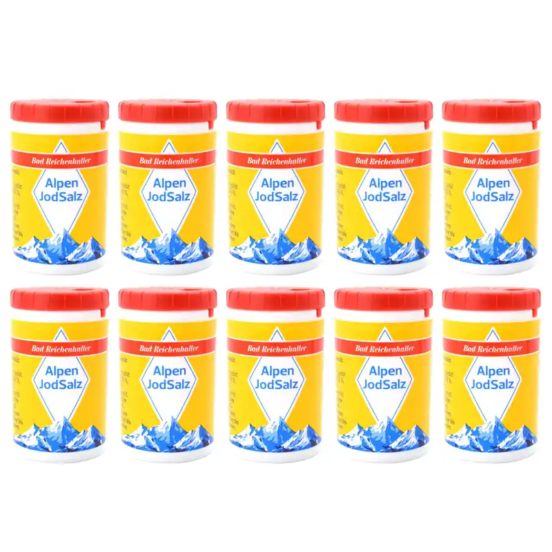 10x Ministreuer 10 g Alpen Jod Salz von Bad Reichenhaller Top-Preis