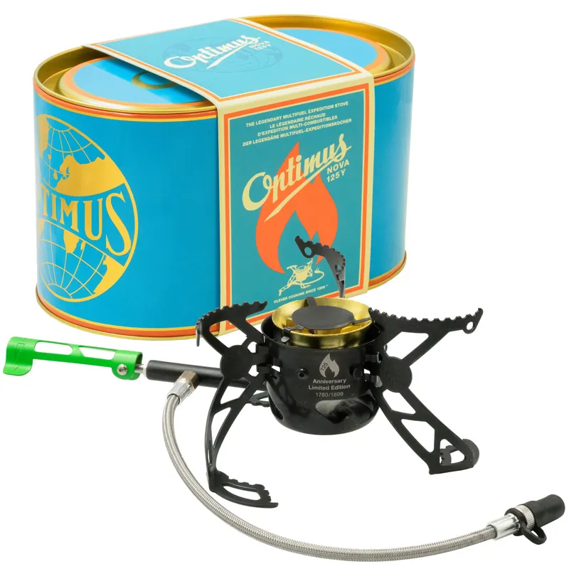 Highlight Optimus Nova 125Y - limitierte Sonderedition des Multifuelkochers: 125 Jahre Optimus