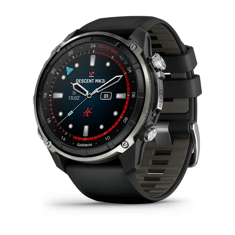 Garmin Descent MK3i 51 mmTauchcomputer mit GPS schwarz titan PVD Titan - Silikonarmband Sale