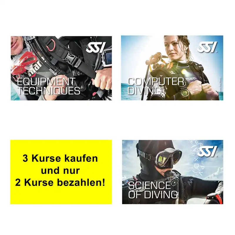 Begrenztes Angebot SSI Wissen Sparpaket 3 für 2 - digital, direkt zertifiziert durch divestore SSI Instructor