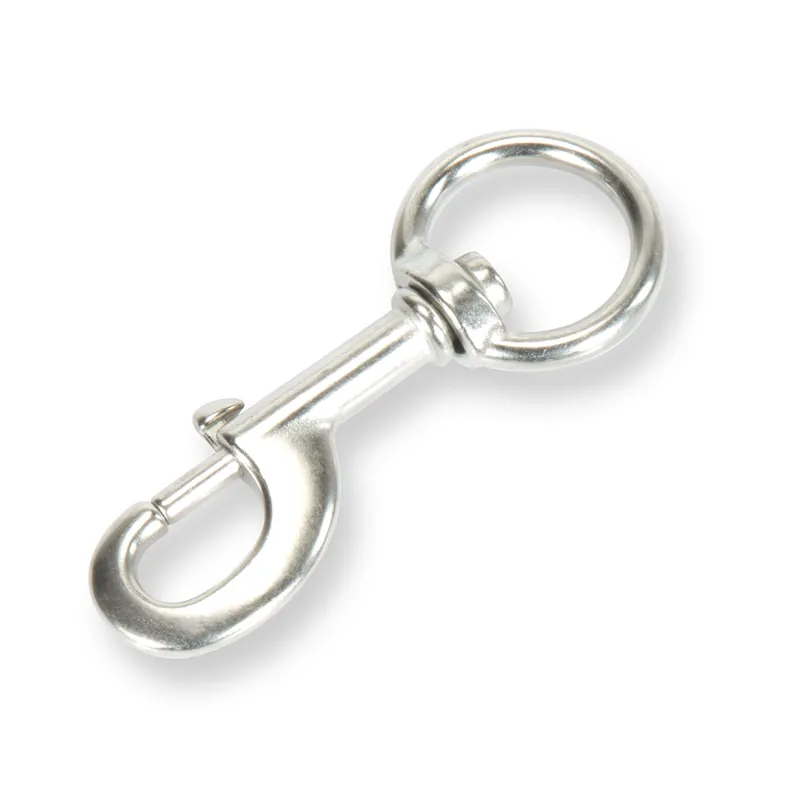 Sonderaktion Edelstahl Karabiner mit Drehgelenk (Bolt-Snap) 1 1/4", 32 mm