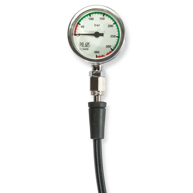 Preisreduziert Metallfinimeter mit Mineralglas und Miflex-Schlauch