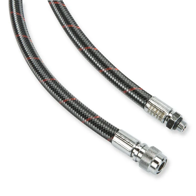 Miflex Inflatorschlauch - carbon rot gestreift - 56 bis 90 cm Sichere Zahlung