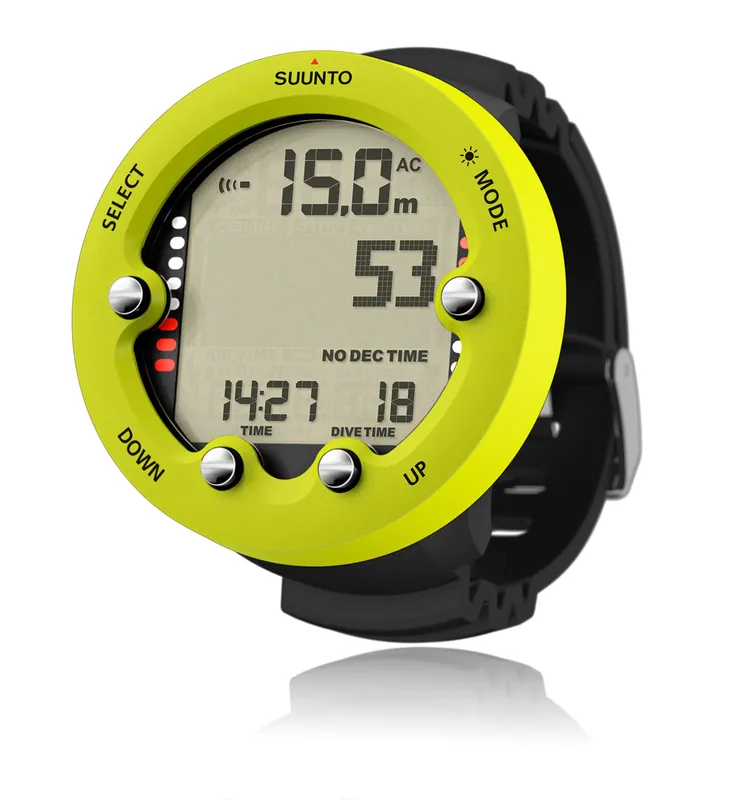 Garantierte Lieferung Suunto Zoop Novo Tauchcomputer lime inkl. Displayschutz