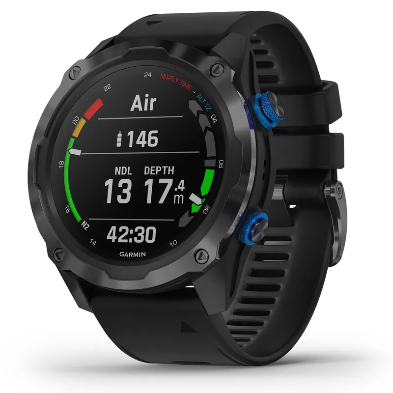 Garmin Descent MK2i Tauchcomputer mit GPS schwarz titan - Silikonarmband, luftintegriert Schnäppchen