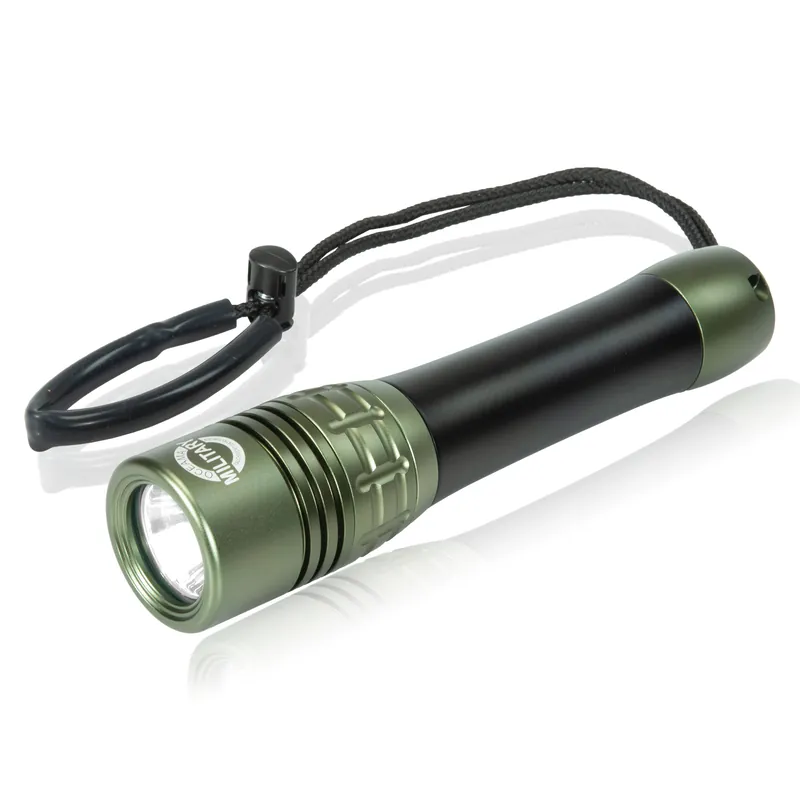 Oceama® Tauchlampe Military - limitierte Sonderedition Nato-grün 1500 Lumen Markenware