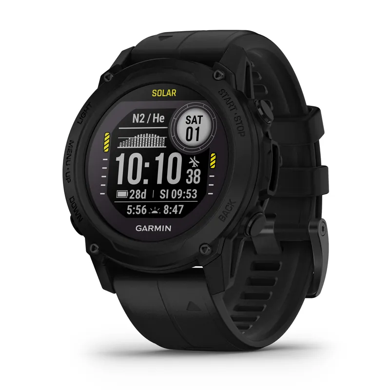 Garmin Descent G1 Solar GPS Tauchcomputer - schwarz Silikonarmband Neuheit