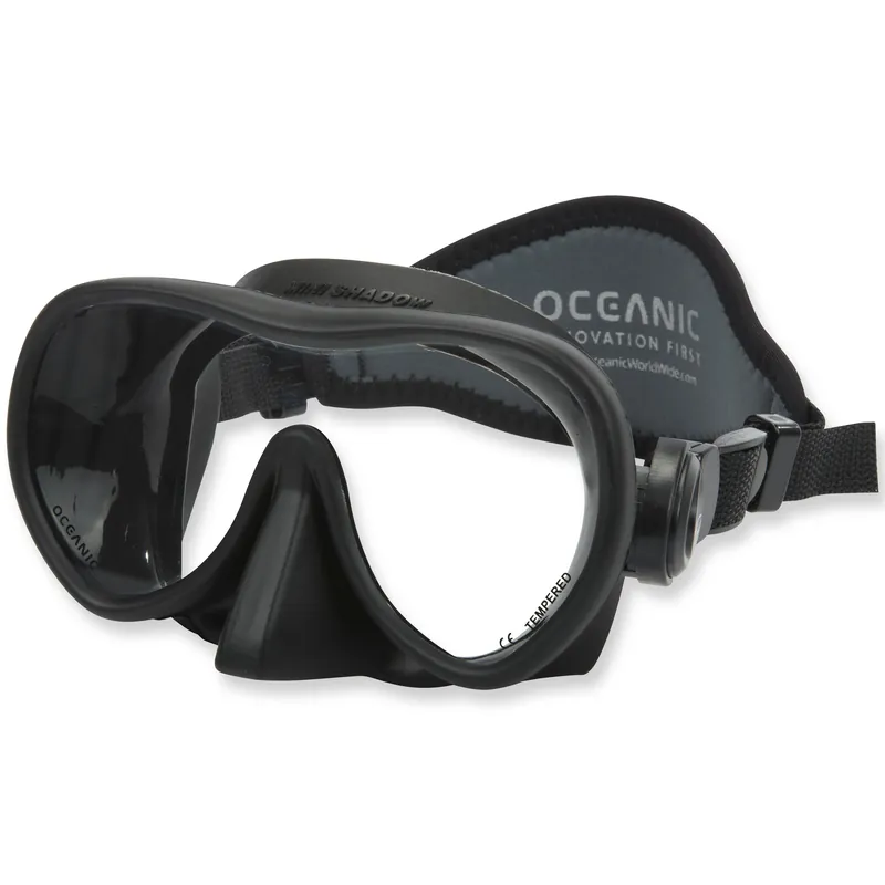 Bestseller Tauchmaske Oceanic Mini Shadow Dark für »schmale Gesichter«