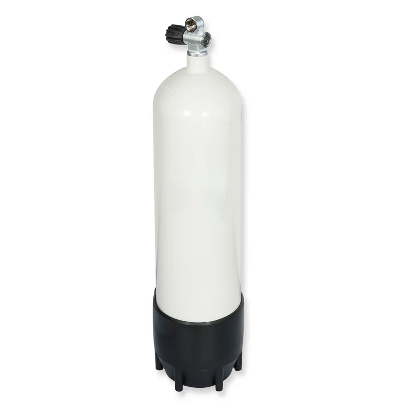 Abverkauf Polaris Tauchflasche ECS 12L lang/232 bar Stahl mit Standfuß und erw. Monoventil