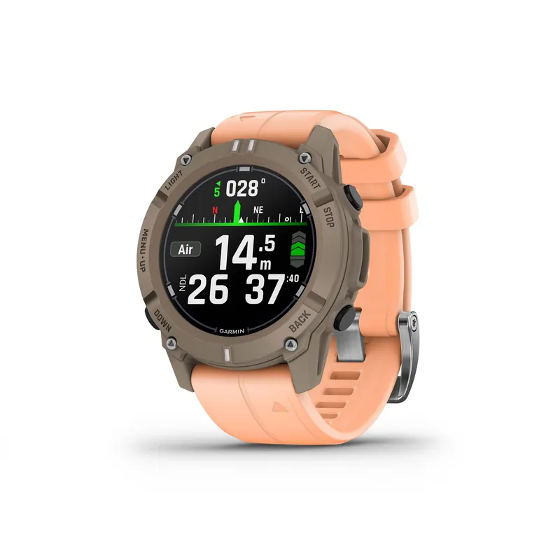 Markenware Garmin Descent G2 GPS Tauchcomputer - paloma, Silikonarmband