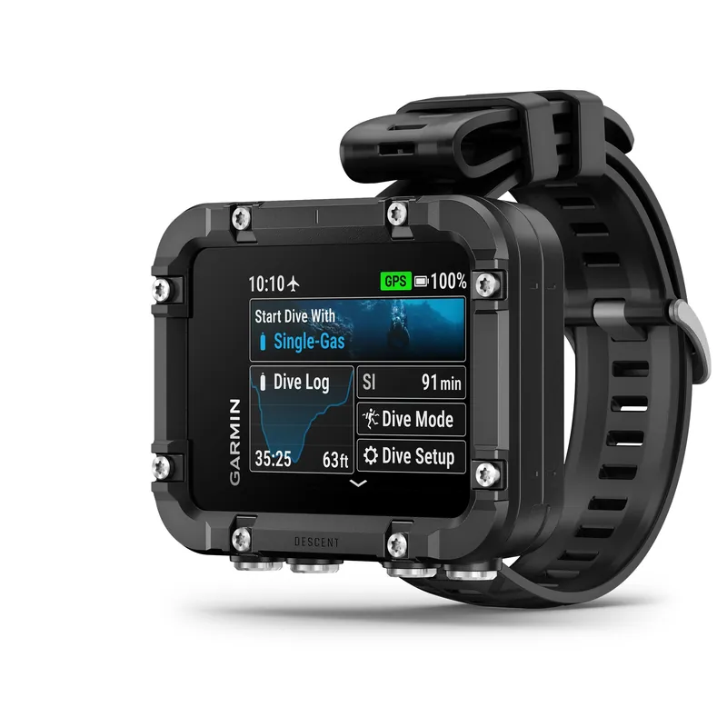 Garmin Descent X30 Tauchcomputer mit GPS - großes Display, schwarz Highlight