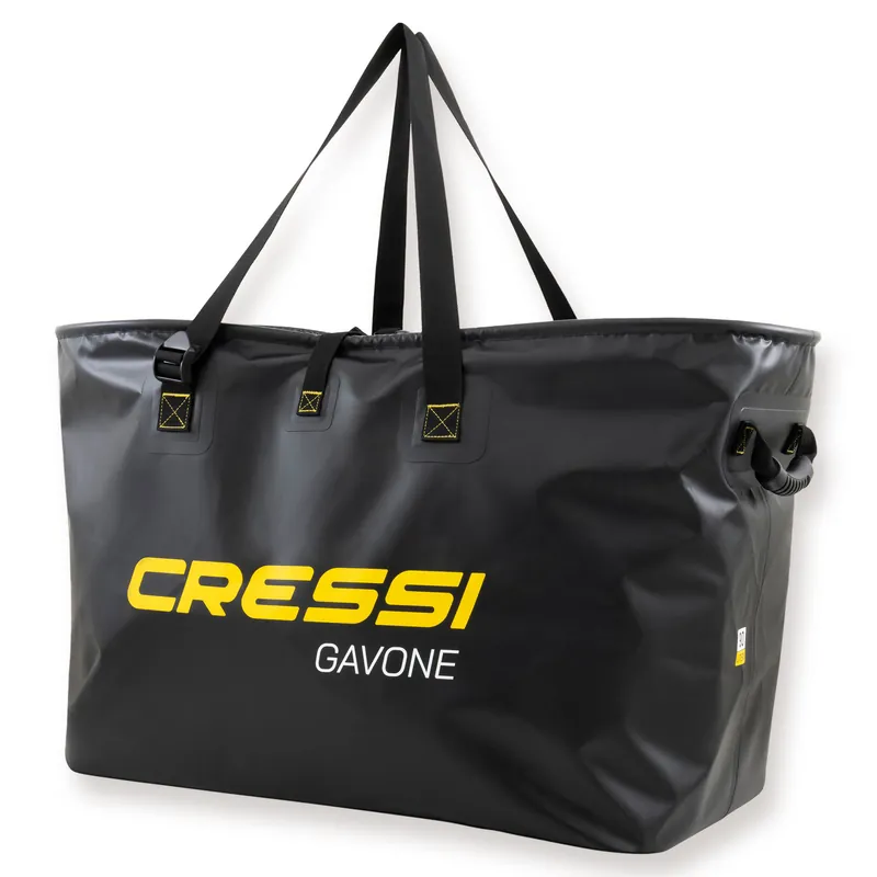 Cressi Gavone - wasserdichte Tasche für den Strand, schwarz Echt