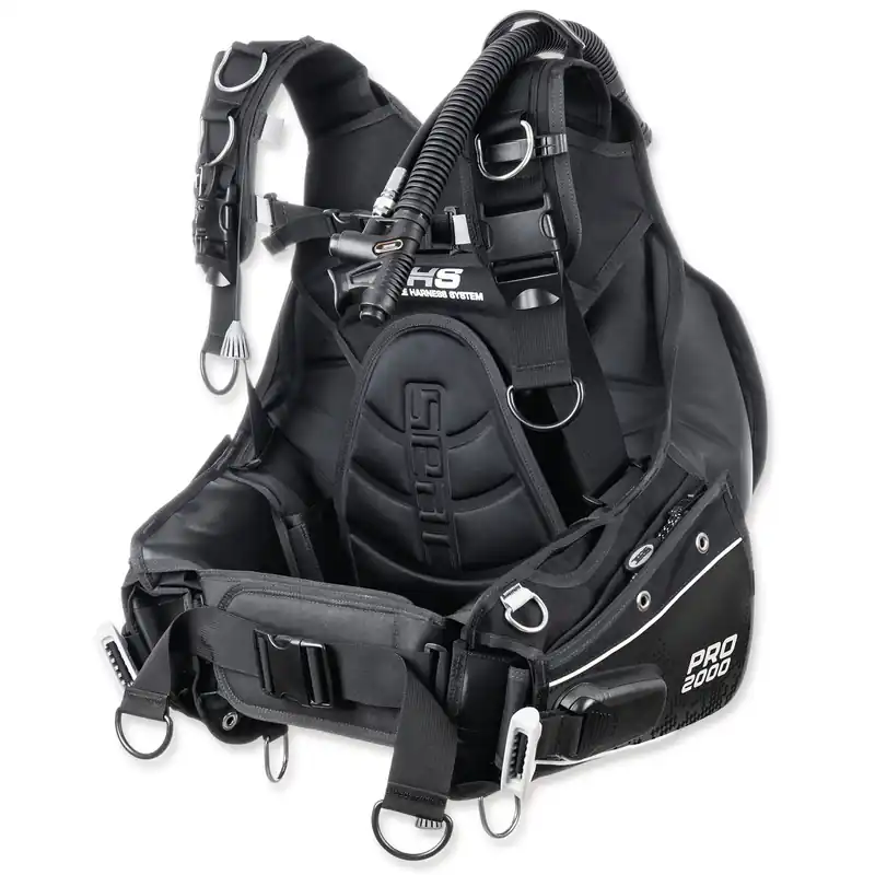 Preisreduziert Seac Pro 2000 Tarierjacket schwarz - bleiintegriert, Trimmbleitaschen