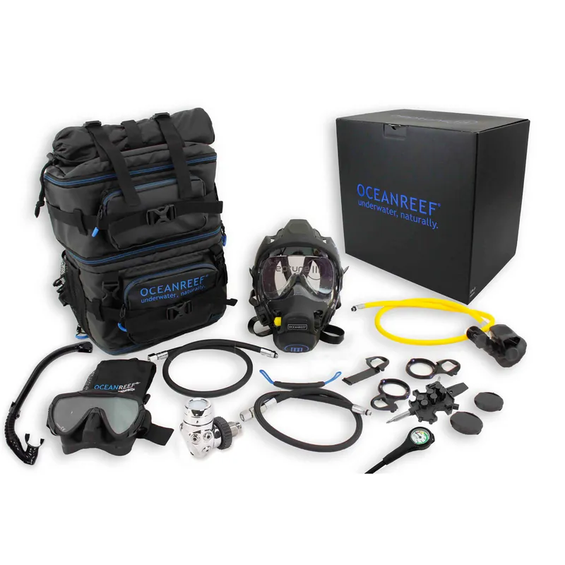 Sonderangebot OceanReef Vollgesichtsmaske Neptun III Package - M/L, schwarz