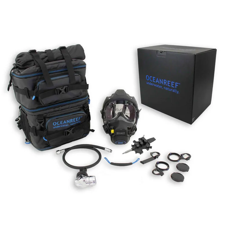 Sonderaktion OceanReef Vollgesichtsmaske Neptun III System - M/L, schwarz
