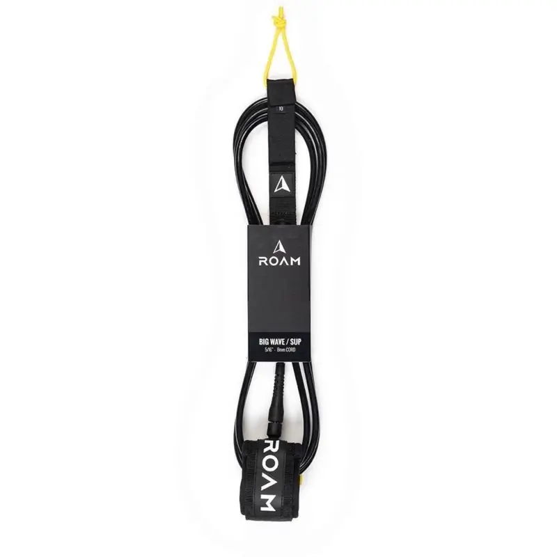 Bestpreis ROAM Surfboard Leash Big Wave 10.0 8mm Schwarz