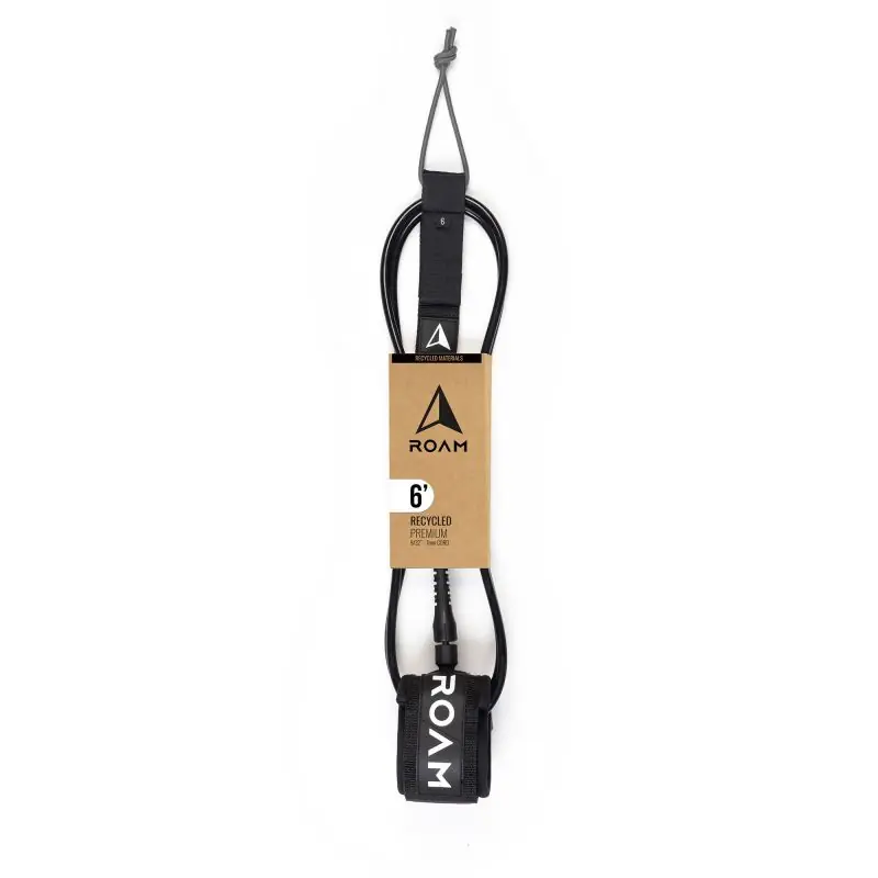 Heißes Angebot ROAM Surfboard ECO Leash Recycelt 6.0 Schwarz