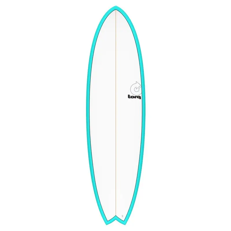 Surfboard TORQ TET 6.6 MOD Fish Blau Pinline Meistverkauft